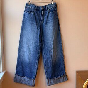Madewell Super Wide-Leg Jeans (Size 30, Good Condition)